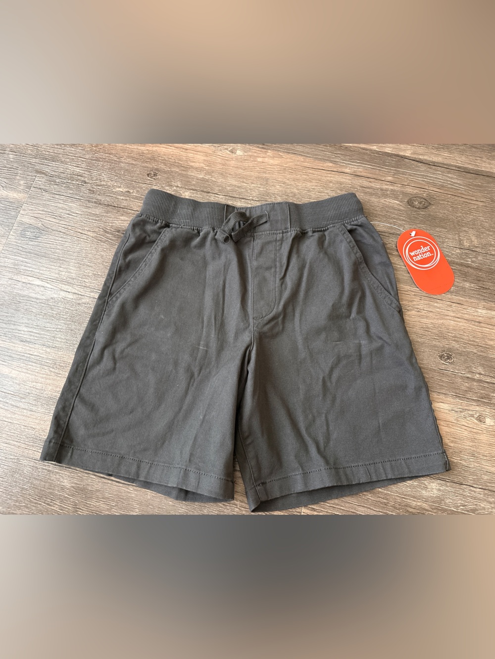 wonder nation dark gray Athletic Drawstring Shorts